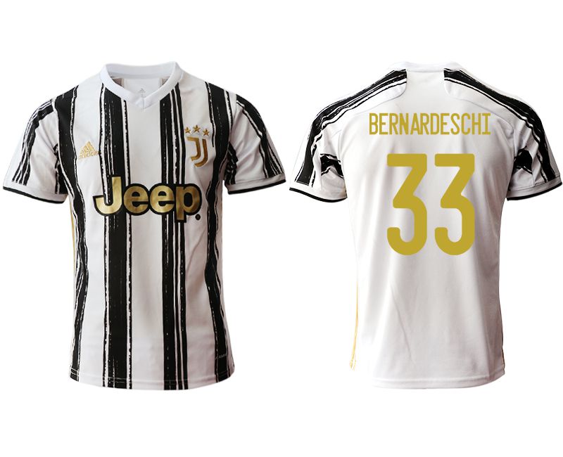 Men 2020-2021 club Juventus home aaa version #33 white Soccer Jerseys